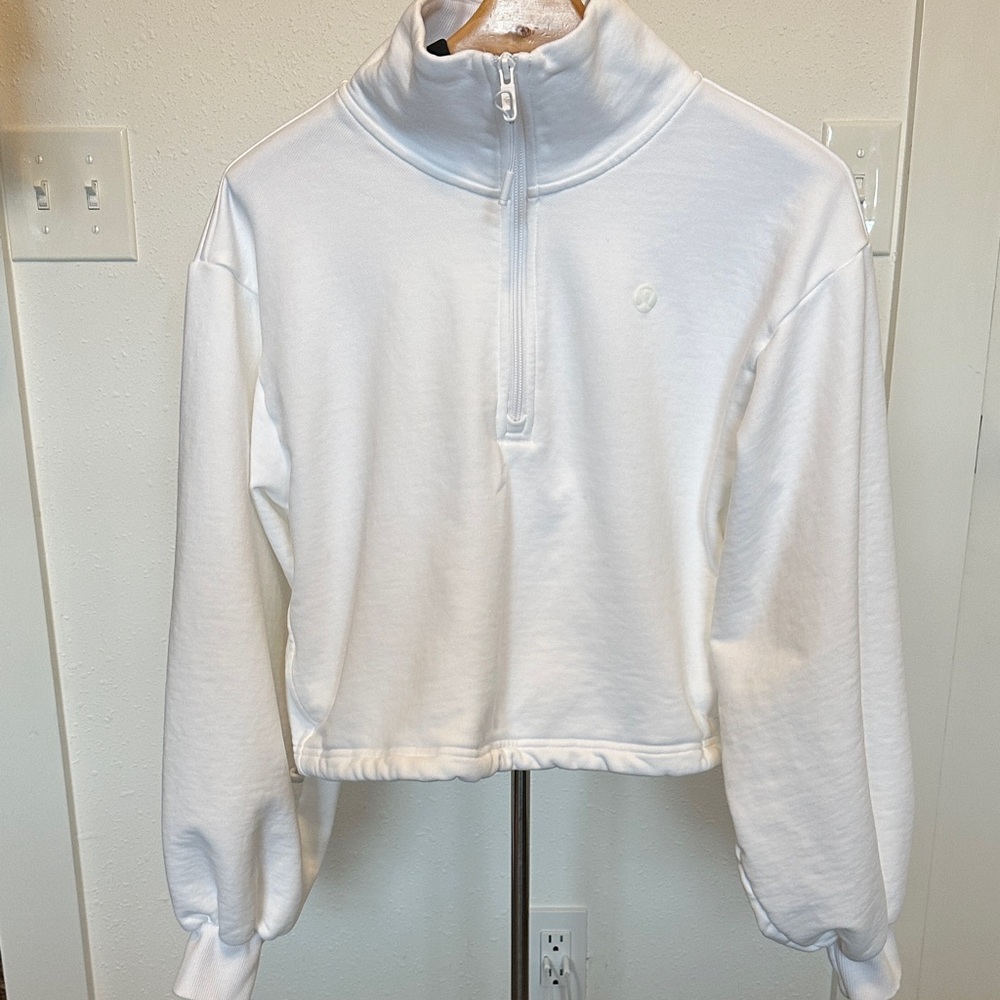 Lululemon Cotton Terry Tennis 1/2 zip